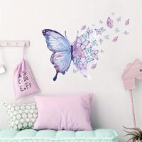 Pegatinas De Pared Con Mariposas De Acuarela Para Decoración De Habitaciones Infantiles Y Dormitorios Estilo Clásico PVC Colorido Decoración Para Sala De Estar Y Dormitorio De Bebé - details 2