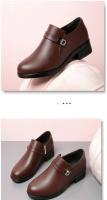 Zapatos de Oficina para Mujer de Moda y Comodidad Punta Redonda de Cuero Suave Suela Suave - details 15