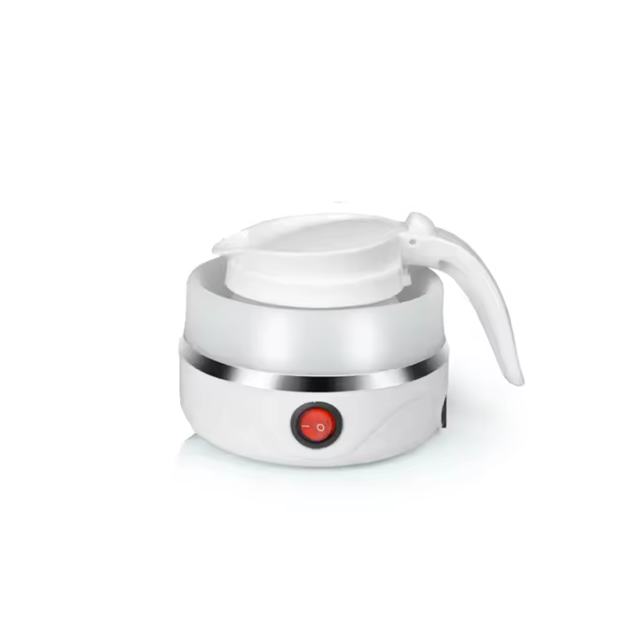 Hervidor eléctrico plegable para el hogar, tetera portátil de silicona para viajes, mantiene el calor, 220V, UE - 1