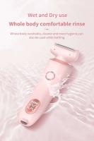 Maquinillas de afeitar eléctricas para mujer, afeitadoras faciales 2 en 1 para Bikini, depilación para axilas, piernas, recortador corporal para mujer, resistente al agua IPX7 - details 7