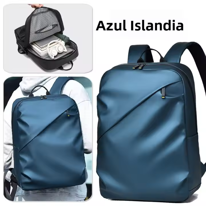 Mochila para hombres de gama alta sentido simple casual impermeable mochila para computadora mochila escolar mochila de viaje al aire libre de gran capacidad. - 1