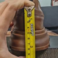 Zapatos con aumento de cuero genuino para hombre, cómodos zapatos con cordones informales con elevador, plantilla deportiva transpirable con aumento de altura de 8 cm - details 8