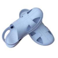 Zapatillas antiestáticas zapatos de seguridad hombre y mujer para el trabajo antideslizante transpirable masaje SPU suelas suaves sandalias de moda de verano - details 13