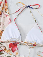 Microbikini de 3 piezas para mujer, traje de baño estampado, conjunto de Bikini Sexy, ropa de playa, Bikini estampado 2024 - details 24