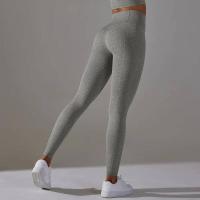 Mujeres sin costuras, leggings deportivos de cintura alta para entrenamiento, correr, fitness, gimnasio, fruncido en el trasero, ropa deportiva - details 14