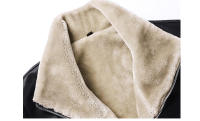 Chaquetas cálidas de lana PU para hombre, parabrisas retro, camisetas de motocicleta, ropa de moda, otoño e invierno - details 5
