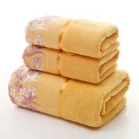 Juego de toallas de baño con bordado de bordes de encaje, juego de toallas absorbentes de microfibra, decoración de boda y baño, 3 unidades - details 7