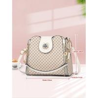 Bolso cruzado de mano para mujer Leten Diseño de cubo grande con estampado Paisley - details 5