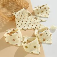 Baberos de muselina con estampado para bebé, paño con botón a presión, toalla de Saliva de algodón de Color sólido, paños suaves para eructar, 1 unidad, 3 piezas, 6 piezas - details 5