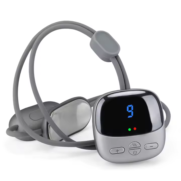 Masajeador de Cuello con Microcorriente Baja Frecuencia Estimulador Muscular Eléctrico Alivio del Dolor Cervical Protección para la Columna Vertebral - 1