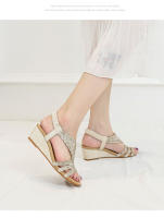 Zapatos bohemios de talla grande para mujer, zapatos de verano ligeros y sencillos para mujer, sandalias de tacón de cuña, zapatos de madre para mujer - details 1