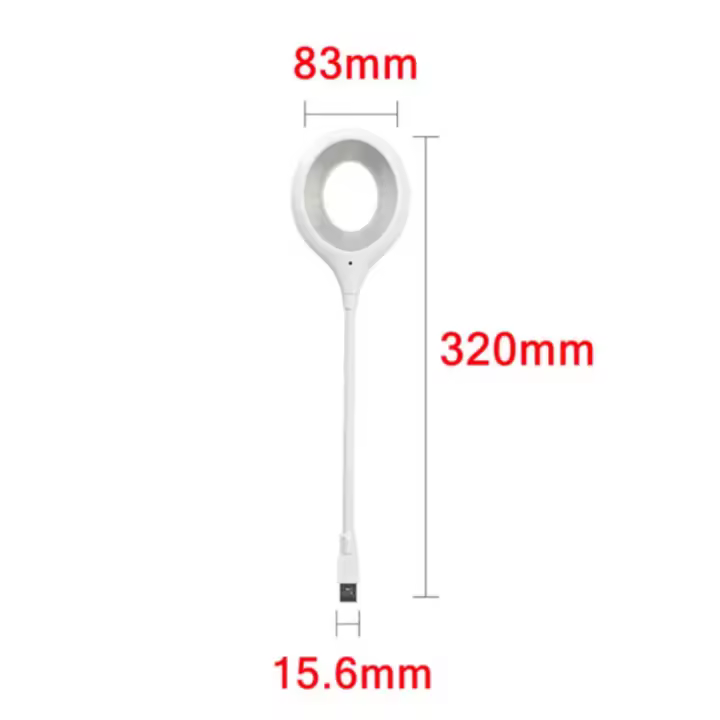 USB Direct Plug Portable Lamp 18LED  Dormitory Bedside Lamp Eye Protection Student Study Reading Available Night Light lighting - 1