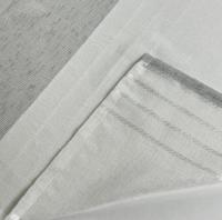 Cortinas de lino y poliéster decoradas con líneas blancas verticales.150x260cm. Decoración del hogar y la oficina. - details 12