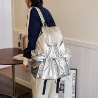 Linda mochila con cordón de estilo coreano, gran capacidad, diseño de nicho, bolsa de nailon suave y ligera, bolsa plegable para libros, bolso de hombro para exteriores - details 15