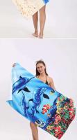 DIZETION Toalla de baño de playa impresa de microfibra absorbente y de secado rápido para Yoga, natación, playa, 70*140CM - details 12