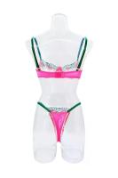 Conjunto de sujetador de encaje Floral, lencería elegante, ropa interior de lujo bien llamativa, conjuntos exóticos de encaje fino de Hada erótica Sexy, sujetador transparente - details 24
