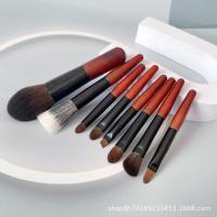 8 mini mini pinceles de maquillaje de pelo animal, cepillo de cobertura con bolsa, cepillo de base, cepillo de sombra de ojos, cepillo de maquillaje portátil - details 4