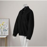TRAFZA-abrigo liso elegante para mujer, chaqueta Bomber de manga larga con bolsillos y botones, ropa de calle informal holgada, 2023 - details 23