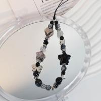 Correa de teléfono estilo gótico Y2K, mariposa, estrella, corazón, cordón para teléfono móvil con cuentas, cadena antipérdida para teléfono móvil, llavero - details 7