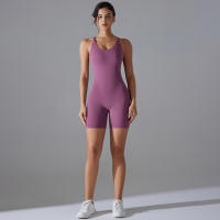 Hamidou-Conjunto de Yoga con espalda descubierta para mujer, Body de Fitness de alta elasticidad, ropa de gimnasio deportiva, Top corto de Fitness, Shockpro - details 19