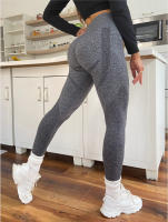Mallas sin costuras para mujer, pantalones deportivos de fitness, cintura alta, levantamiento de cadera, vientre, secado rápido, yoga - details 6
