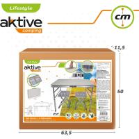 Aktive 62643 - camping portátil plegable para 2 personas, Incluye 2 taburetes, conjunto jardín con sillas - details 6