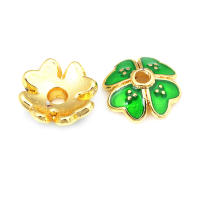 Tapetes de Flores de Brasso Dorado 18K 30PCS Accesorios de Joyería DIY de Alta Calidad - details 58
