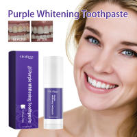 Purple refresca el blanqueamiento bucal, elimina las manchas amarillas, limpia y cuida la pasta de dientes - details 1