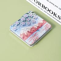 Espejo de Maquillaje de Pintura al Óleo Portátil Doble Cara, 2X Ampliacion, Small, Para Mujeres - details 2