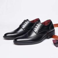 Nuevo diseño que mejora los zapatos hechos a mano de fiesta italiana, par de zapatos formales clásicos y pares de cuero de moda Oxford para hombres - details 2