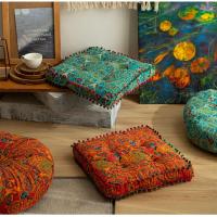 Cojín de Suelo de Tela de Algodón y Lino Nuevo para Casa Futon Tatami Grande Redondo y Espeso Suave para Oficina Silla de Escritorio - details 6