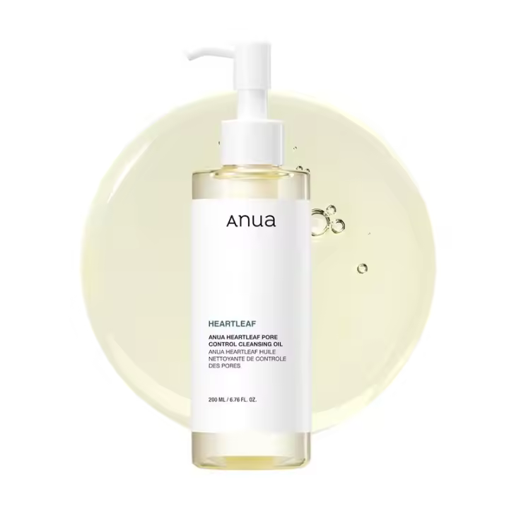 Anua Heartleaf Aceite limpiador para control de poros, limpiador de aceite para rostro, removedor de espinillas de maquillaje, cuidado de la piel coreano 6.76 fl oz (200 ml) - 1