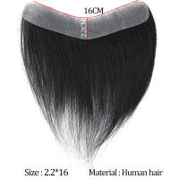 SHANGKE-tupés sintéticos para la frente, peluquín corto y recto estilo V, extensión de cabello, flequillo de cabello Natural 100% - details 8