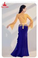 Baile de tres mujeres, blusas y faldas de gasa de manga larga, trajes de danza del vientre oriental para niñas - details 8