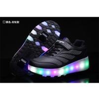 Zapatillas luminosas de dos ruedas con carga USB 2025, zapatos de patín con luz Led para niños, zapatillas de deporte para niños - details 24