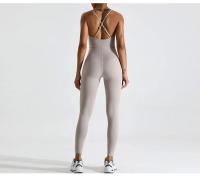 Monos de Yoga sin costuras para mujer, ropa deportiva informal de una pieza para entrenamiento, baile y gimnasio - details 3