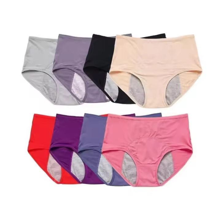 8 Uds. Ropa interior a prueba de fugas para mujer, ropa interior protectora a prueba de fugas para incontinencia, nueva - 1