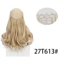 Extensiones de cabello con Clip de 12 pulgadas, 4 Uds., coletas, cabello ondulado corto y rizado sin costuras, postizos gruesos invisibles esponjosos ombré - details 6