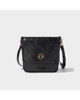 Bolso de mensajero de un hombro, nuevo bolso de axila para mujer, bolso de cuero suave blanco y negro. - details 10