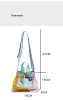 Bolsa de nubes de color arcoíris, tamaño pequeño, bolso para un solo hombro. - details 0