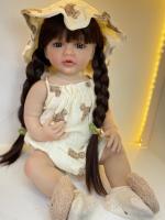 BZDOLL-Muñeca Reborn realista de silicona suave de cuerpo completo para niña, juguete de casa de juegos, regalo de cumpleaños, 55CM, 22 pulgadas - details 0