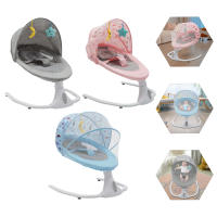 Balancín de bebé para niños con Control remoto y Bluetooth, ajuste de tiempo, capacidad de carga máxima 18kg, columpio automático, para 0 a 18 meses - details 0