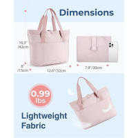 Bolsos de mujer, bolsos ligeros y esponjosos con compartimentos, bolsos de hombro acolchados para viajes y trabajo - details 7