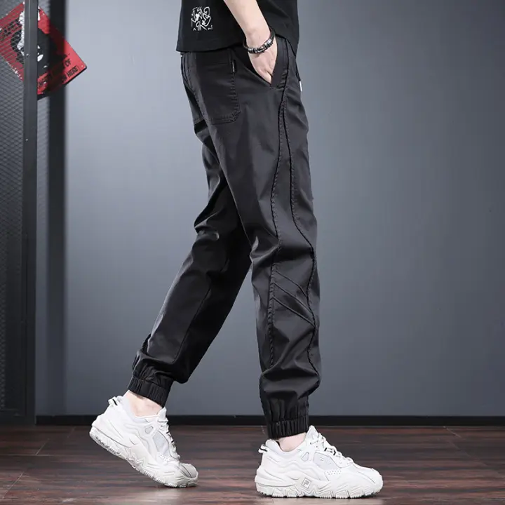 Pantalones Chinos de Moda para Hombres Primavera-Verano 2025 Delgados, Sueltos, Adelgazantes, de Alta Gama, Versátiles para Deportes y Ocio - 1