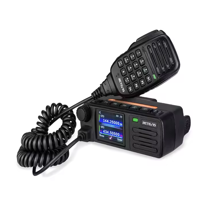Retevis RT73 Radio bidireccional para coche, GPS, UHF, VHF, 20W, estación de Radio móvil Digital - 1