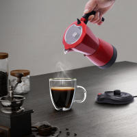 Cafetera eléctrica de 300ML, máquina de café Moca Con Base, 480 vatios, aleación de aluminio, Color Rojo - details 7