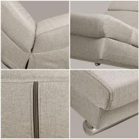 Chaise Longue Tumbona XXL London 186x89x55cm Sillón Ergonómico de Salón Oficina 180Kg Cuero Sintético Blanco - details 39