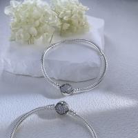 Pulsera con dijes en forma de corazón de amor fiel de Plata de Ley 925, dijes de cuentas, colgantes, joyería fina para mujeres y niñas - details 2