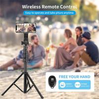 Trípode y monopié para teléfono móvil, palo Selfie para grabación de teléfono inteligente, fotografía, maquillaje, 70 pulgadas - details 4