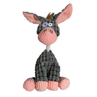 Juguete De Perro En Forma De Burro Tela De Corduroy Masticable Con Silbato Almohadilla De Hueso Para Entrenamiento De Mascotas Accesorios Para Perros - details 0